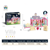 Doll House for Girls Toy for 3–10 Year Olds | 71PCS Furniture & Accessories | Glow-in-the-Dark Ceiling Light | Perfect Gift for Kids